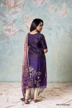 Load image into Gallery viewer, ANIKA KURTI with DUPATTA - PURPLE
