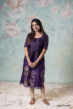 Load image into Gallery viewer, ANIKA KURTI with DUPATTA - PURPLE