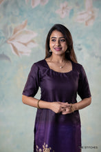 Load image into Gallery viewer, ANIKA KURTI with DUPATTA - PURPLE