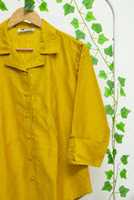 Load image into Gallery viewer, Dupion Silk Shirt - Mustard