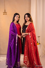 Load image into Gallery viewer, NOOR - BLACK SET with DUPATTA