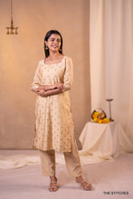 Load image into Gallery viewer, NOOR - BEIGE SET with DUPATTA