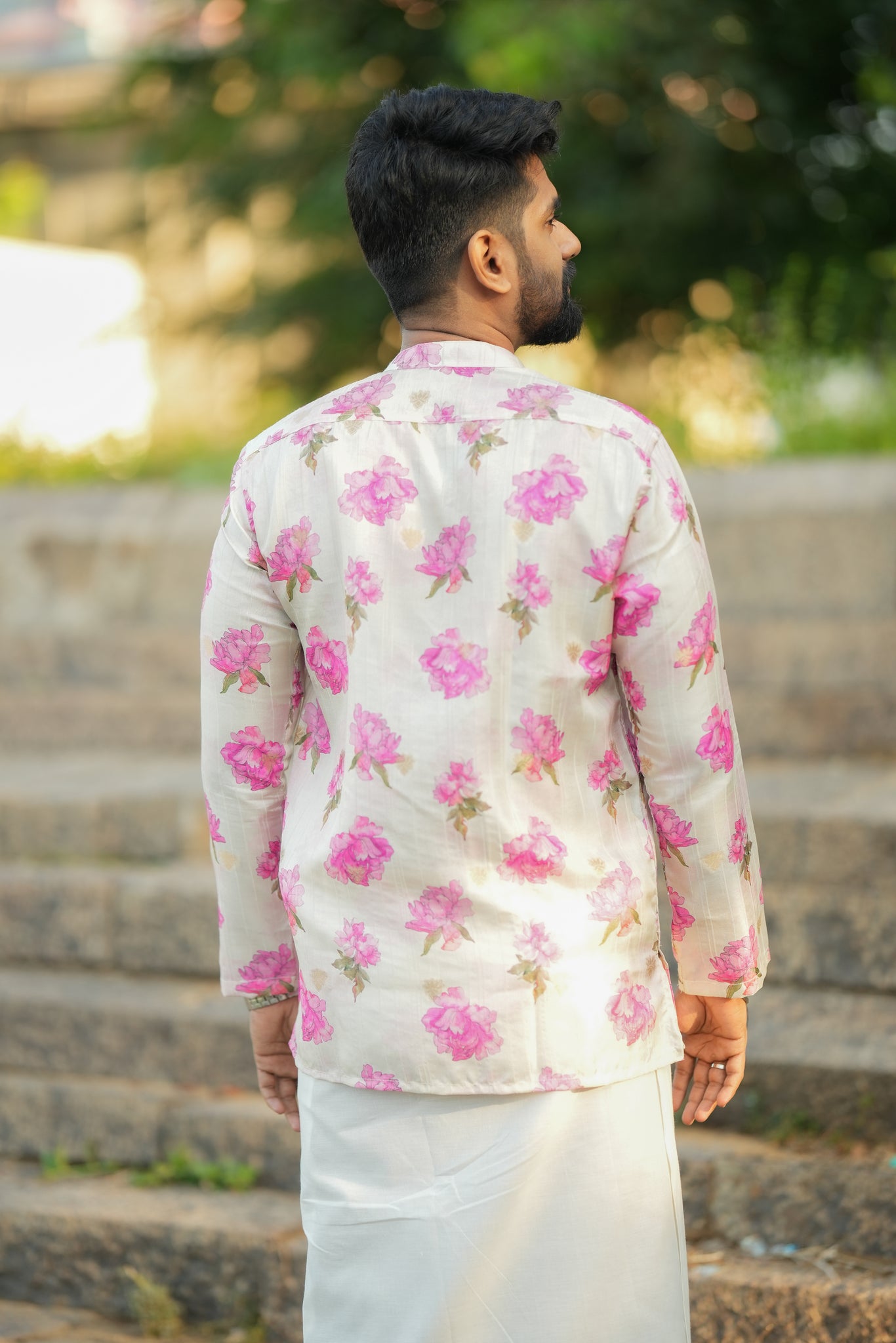 Arsh - Off White/Pink Floral