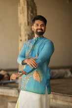 Load image into Gallery viewer, Arsh - Blue / Brush Painted Print