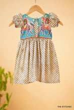 Load image into Gallery viewer, Raadhya Blue Patola Frock