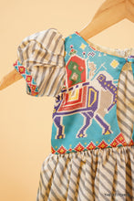 Load image into Gallery viewer, Raadhya Blue Patola Frock