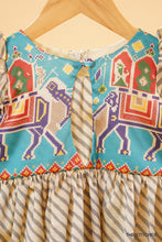 Load image into Gallery viewer, Raadhya Blue Patola Frock
