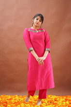 Load image into Gallery viewer, LIYA - DARK PINK KURTI ONLY