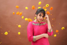 Load image into Gallery viewer, LIYA - DARK PINK KURTI ONLY