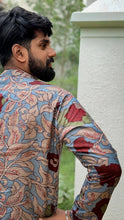 Load image into Gallery viewer, Arsh - Light Blue Kalamkari