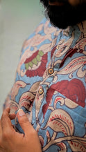 Load image into Gallery viewer, Arsh - Light Blue Kalamkari