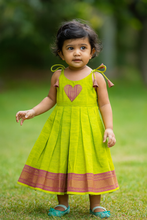 Load image into Gallery viewer, MANGALAGIRI FROCK - LIGHT GREEN
