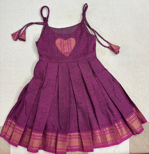 Load image into Gallery viewer, MANGALAGIRI FROCK - MAGENTA