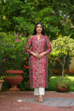 Load image into Gallery viewer, MAGENTA KURTI ONLY