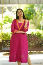 Load image into Gallery viewer, AASHNA - PINK KURTI ONLY