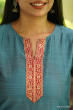 Load image into Gallery viewer, BLUE DUPION KURTI ONLY