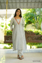 Load image into Gallery viewer, AASHNA - GREY KURTI ONLY