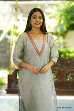 Load image into Gallery viewer, AASHNA - GREY KURTI ONLY