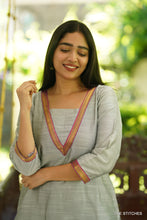 Load image into Gallery viewer, AASHNA - GREY KURTI ONLY