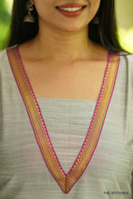 Load image into Gallery viewer, AASHNA - GREY KURTI ONLY