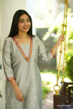 Load image into Gallery viewer, AASHNA - GREY KURTI ONLY