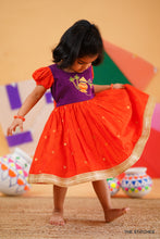 Load image into Gallery viewer, PONGAL POT FROCK - PURPLE (1-2yr Available)