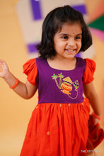 Load image into Gallery viewer, PONGAL POT FROCK - PURPLE (1-2yr Available)