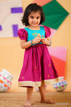 Load image into Gallery viewer, PONGAL POT FROCK - TEAL (1-2yr Available)