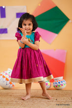Load image into Gallery viewer, PONGAL POT FROCK - TEAL (1-2yr Available)