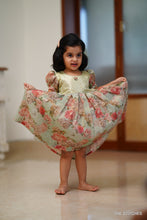 Load image into Gallery viewer, SHINY - PEACH GREEN FROCK