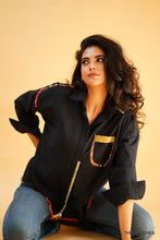 Load image into Gallery viewer, MULTI PATCH SHIRT - BLACK