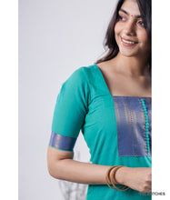 Load image into Gallery viewer, MANGALAGIRI KURTI with DUPATTA - TEAL