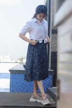 Load image into Gallery viewer, Denim Floral Skirt Set