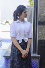 Load image into Gallery viewer, Denim Floral Skirt Set