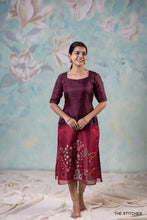 Load image into Gallery viewer, ANIKA KURTI with DUPATTA - MAROON

