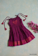 Load image into Gallery viewer, MANGALAGIRI FROCK - MAGENTA
