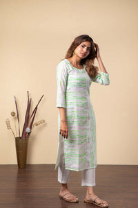 Watercolor  - Green KURTI ONLY