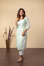 Load image into Gallery viewer, Watercolor  - Green KURTI ONLY
