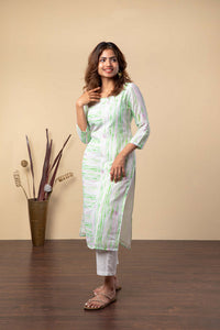 Watercolor  - Green KURTI ONLY