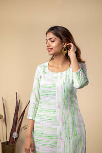Watercolor  - Green KURTI ONLY