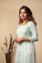 Load image into Gallery viewer, Watercolor  - Green KURTI ONLY
