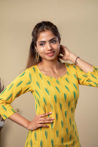 Yellow Ikat Top Only (S Available)