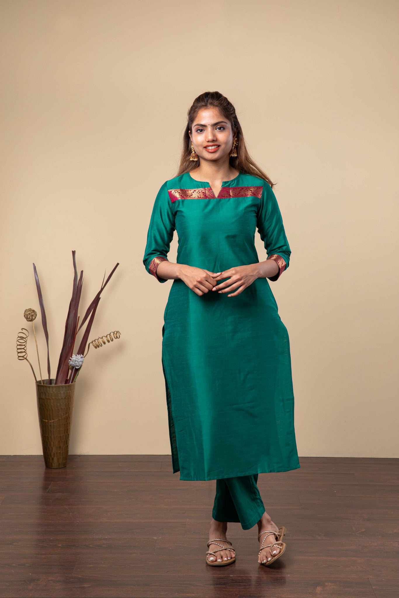 LIYA - PEACOCK GREEN SET