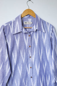 Blue ikat - Shirt (M,L,XL Available)