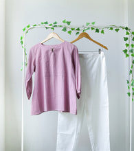 Load image into Gallery viewer, Handloom Lavender Top
