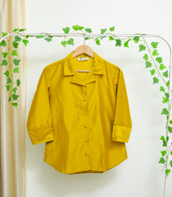 Load image into Gallery viewer, Dupion Silk Shirt - Mustard
