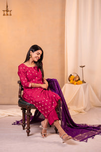 NOOR - PINK SET with DUPATTA