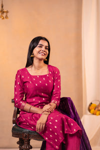 NOOR - PINK SET with DUPATTA