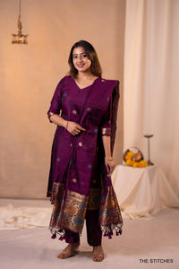 AMAIRA PURPLE SET with DUPATTA