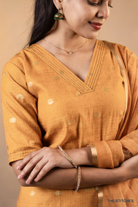LYRA KURTI with DUPATTA - YELLOW